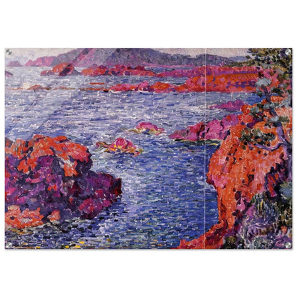 ROCKS AT ANTHEOR 1906 - Theo van Rysselberghe Acrylic Print - 70x100 cm / 28x40″ inches