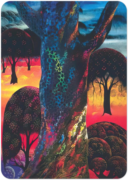 Fire Magic By Eyvind Earle Pack of 10 Post Cards | Eyvind Earle Post Cards | A6 (10.5 x 14.8 cm) - 4.1 x 5.8 inches