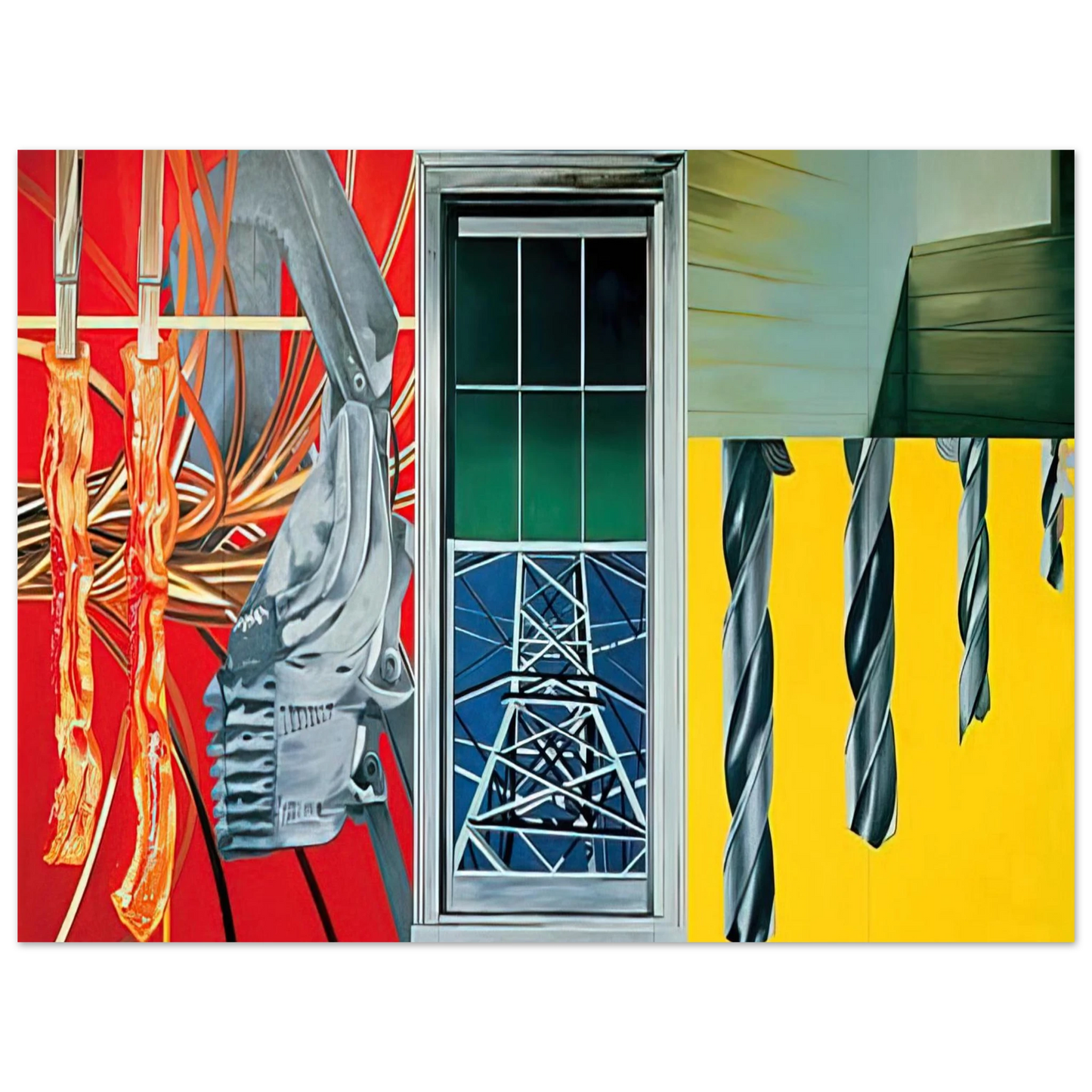 James Rosenquist - Industrial Cottage  75x100 cm / 30x40inches Fine Art Poster