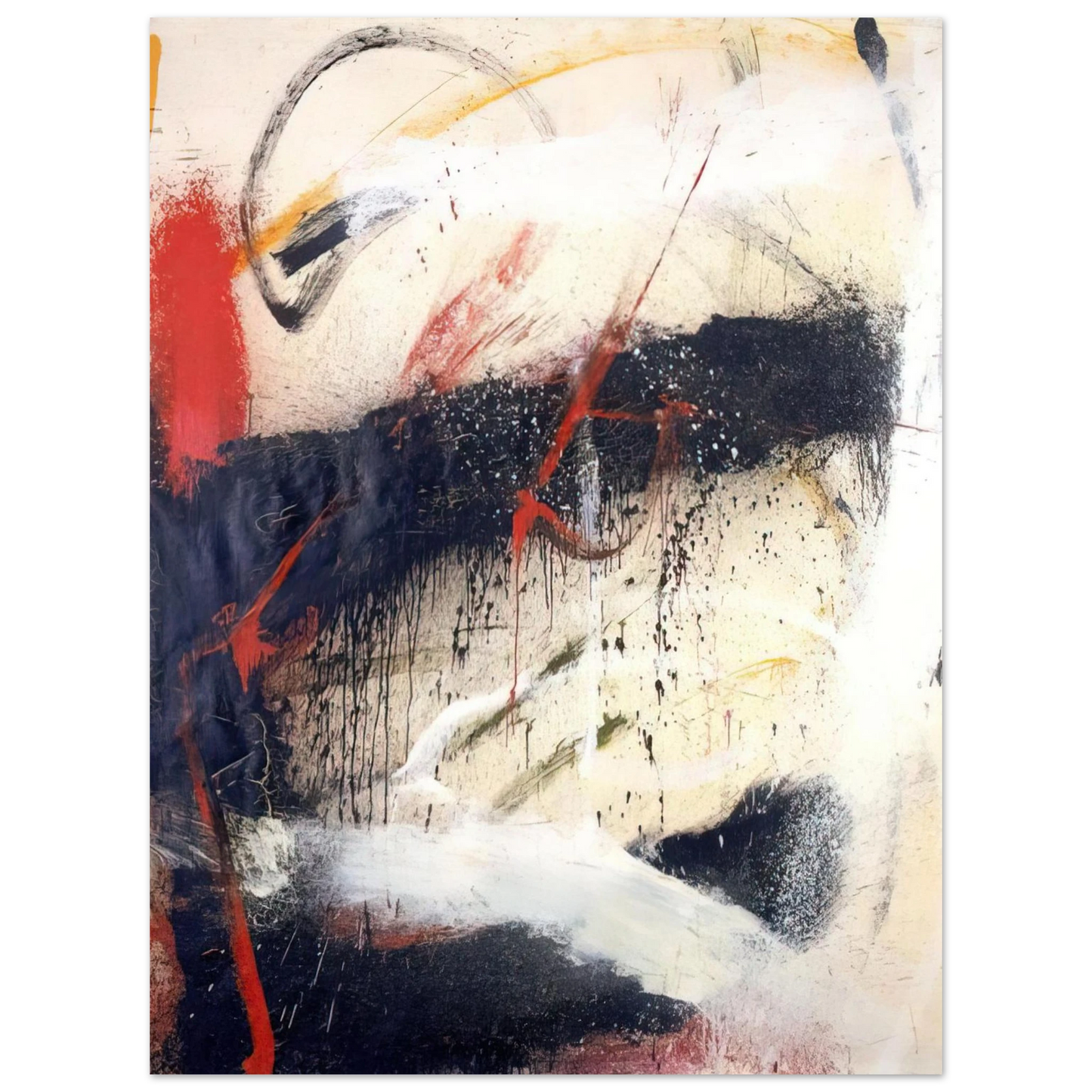 Norman Bluhm - Mathematics - 1962  75x100 cm / 30x40inches Fine Art Poster