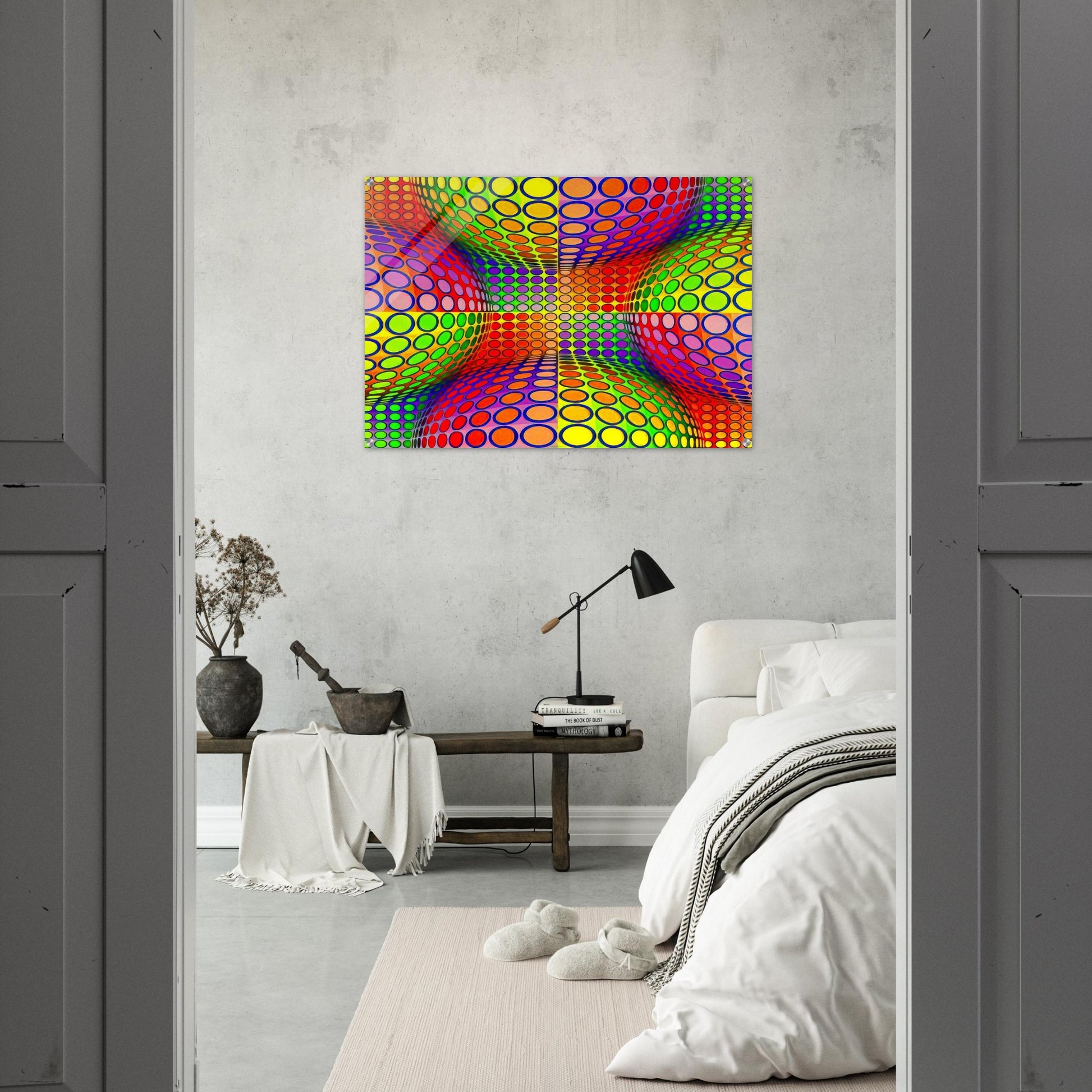 Vega-Lep - 1970 - Victor Vasarely Acrylic Print - 70x100 cm / 28x40″ inches | Victor Vasarely Wall Art | Victor Vasarely Prints