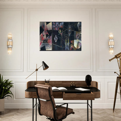 BLACK VIRTUE 1943 - Roberto Matta Brushed Aluminum Print - 70x100 cm / 28x40 inches | Roberto Matta Aluminum Print | Roberto Matta Prints