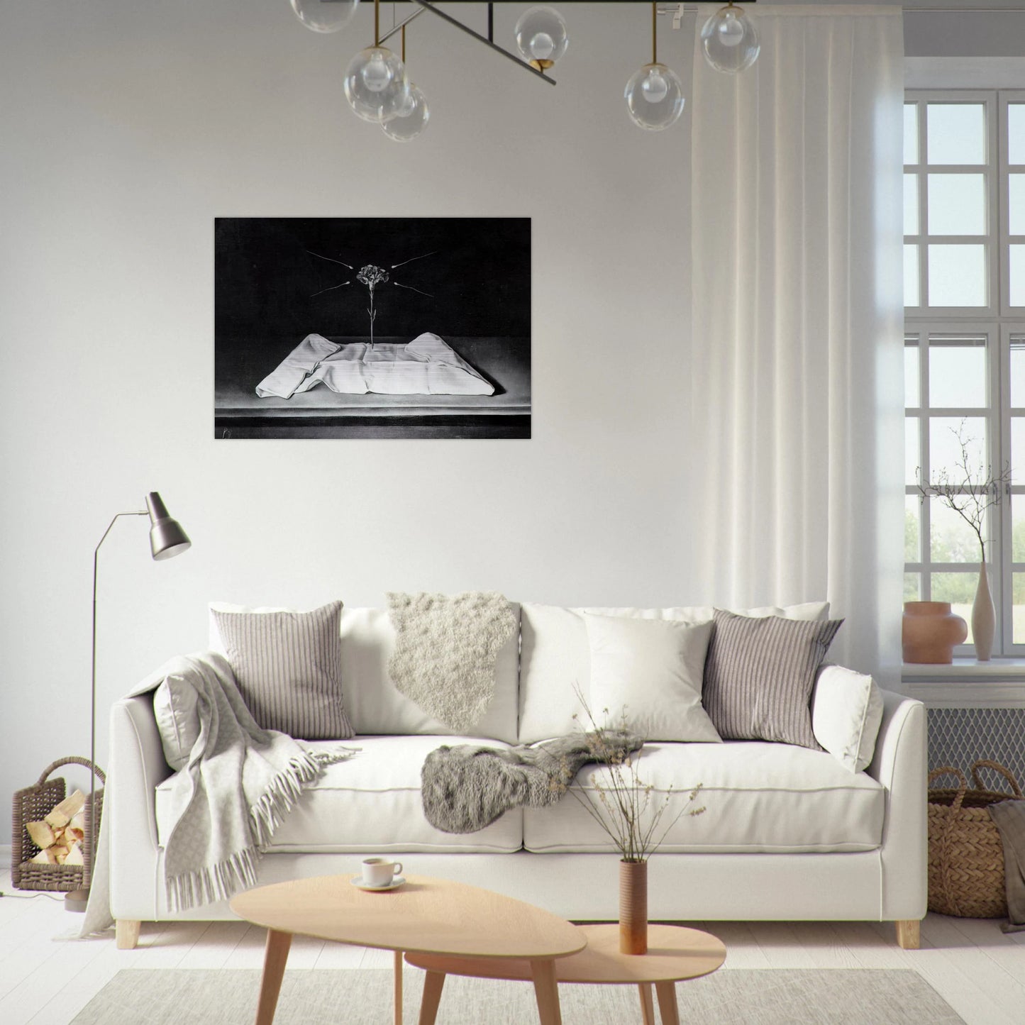 MYSTICAL CARNATION 1951 - Salvador Dali Brushed Aluminum Print - 70x100 cm / 28x40 inches | Salvador Dali Aluminum Print | Salvador Dali Prints