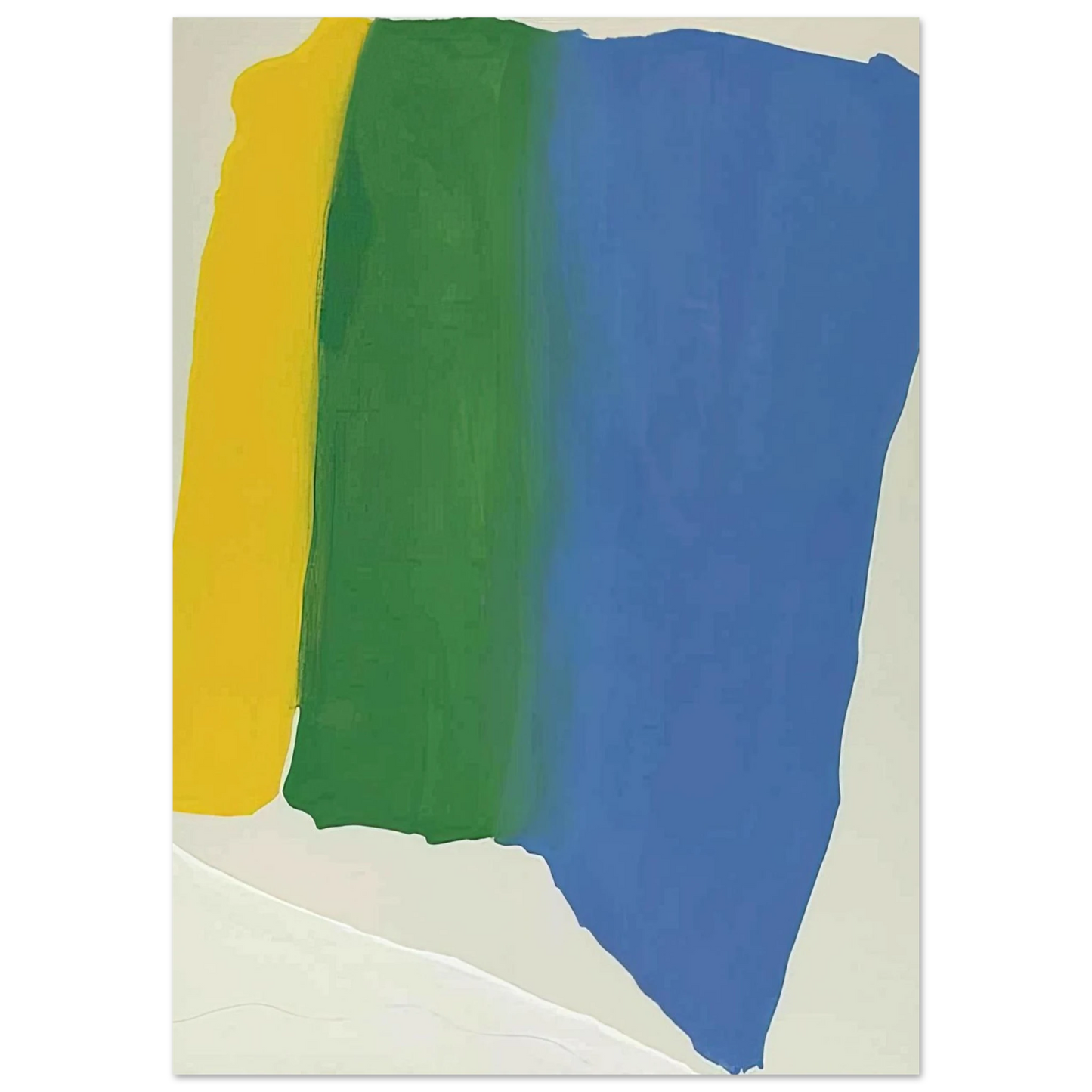Helen Frankenthaler - Summer Insignia - 1969 Wall art - 50x70 cm / 20x28 inches - Premium Wooden Framed Poster With Fine Art Paper-canvas - Wood frame