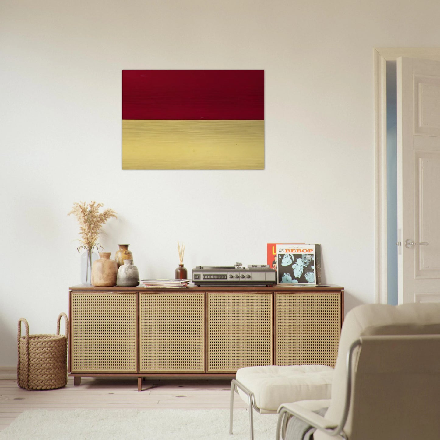 Red and Yellow - Ellsworth Kelly Brushed Aluminum Print - 70x100 cm / 28x40 inches | Ellsworth Kelly Aluminum Print | Ellsworth Kelly Prints