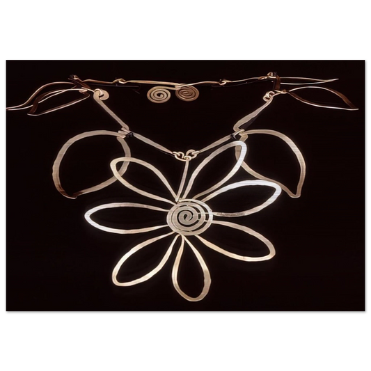 FLOWER NECKLACE 1938 - Alexander Calder Brushed Aluminum Print - 70x100 cm / 28x40 inches | Alexander Calder Aluminum Print | Alexander Calder Prints
