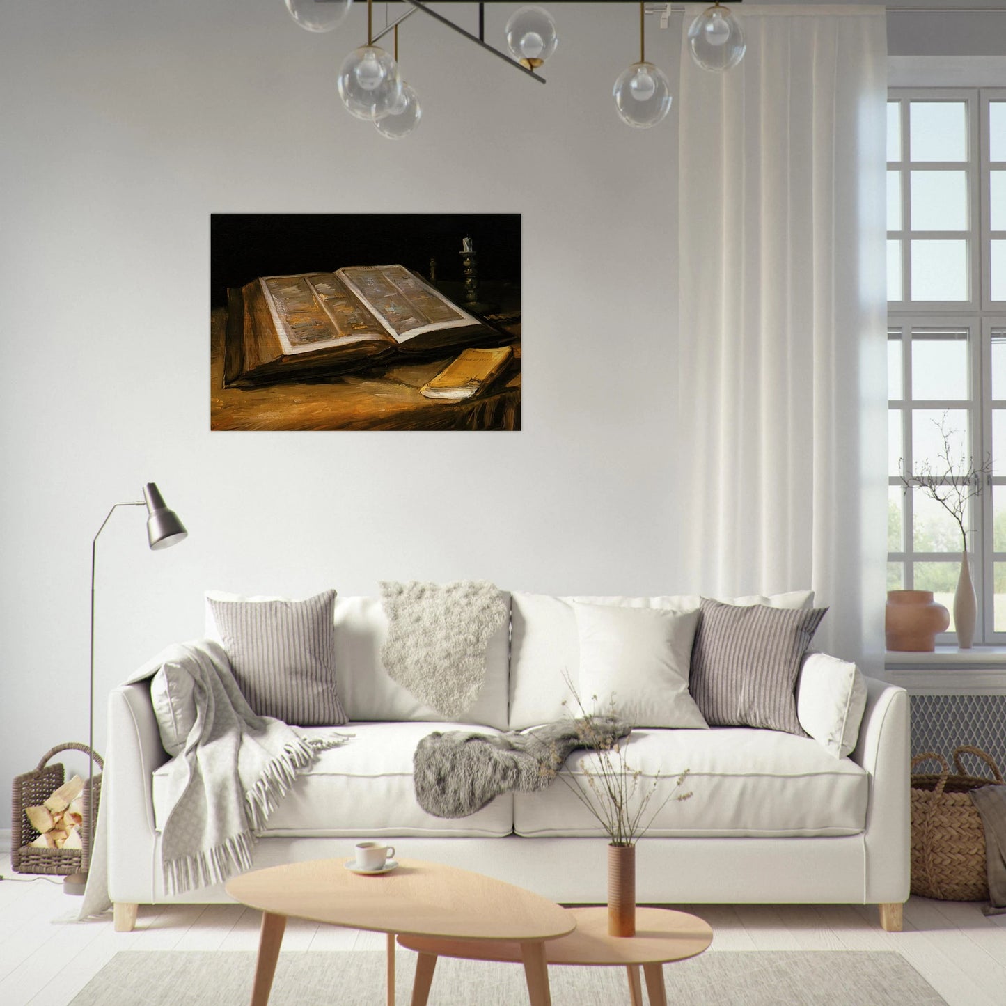 Still Life with Bible - Vincent van Gogh Brushed Aluminum Print - 70x100 cm / 28x40 inches | Vincent van Gogh Aluminum Print | Vincent van Gogh Prints
