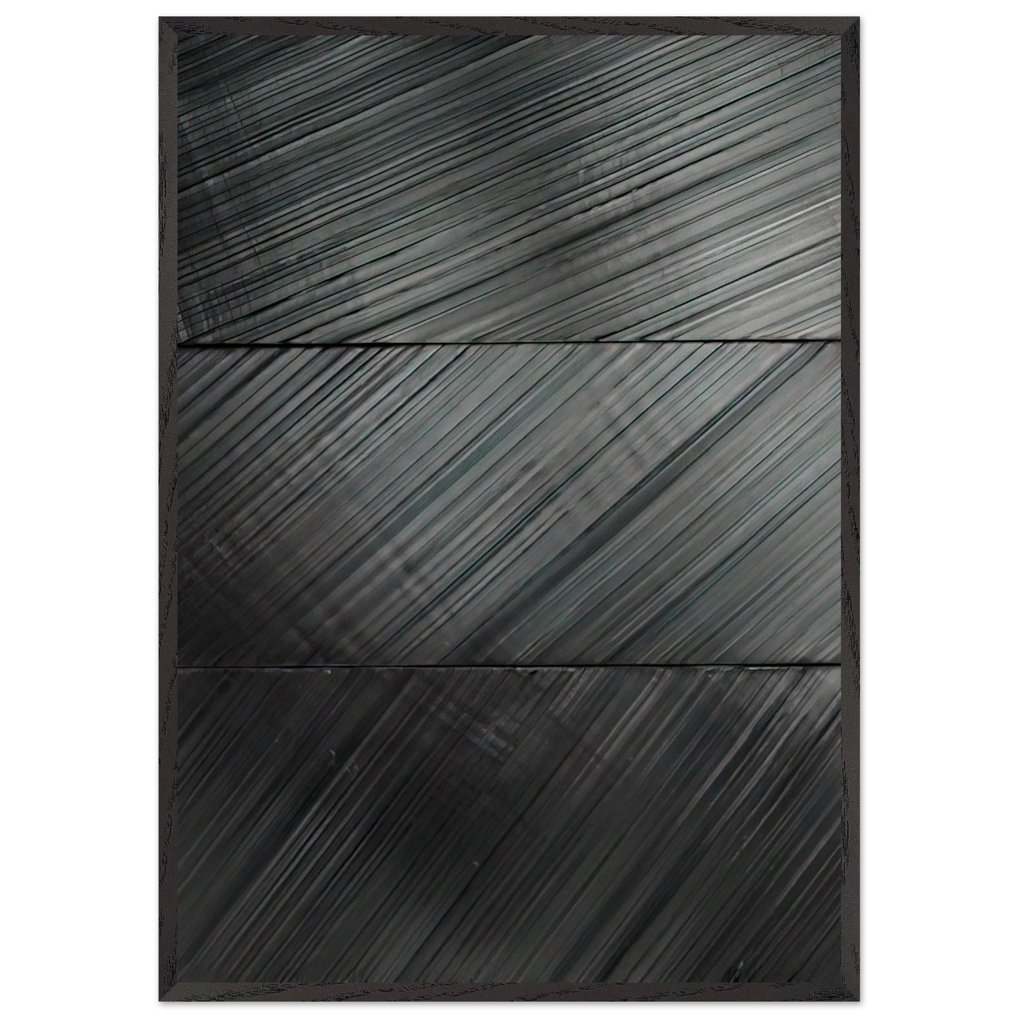 Peinture 18 Mars 2010 - 2010 - Pierre Soulages 70x100 cm / 28x40 inches Framed Art Print – Black Wooden Frame