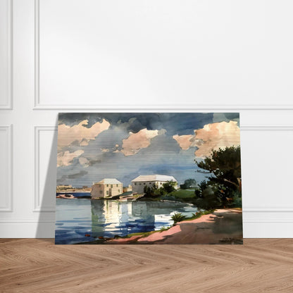 SALT KETTLE BERMUDA - Winslow Homer Brushed Aluminum Print - 70x100 cm / 28x40 inches | Winslow Homer Aluminum Print | Winslow Homer Prints