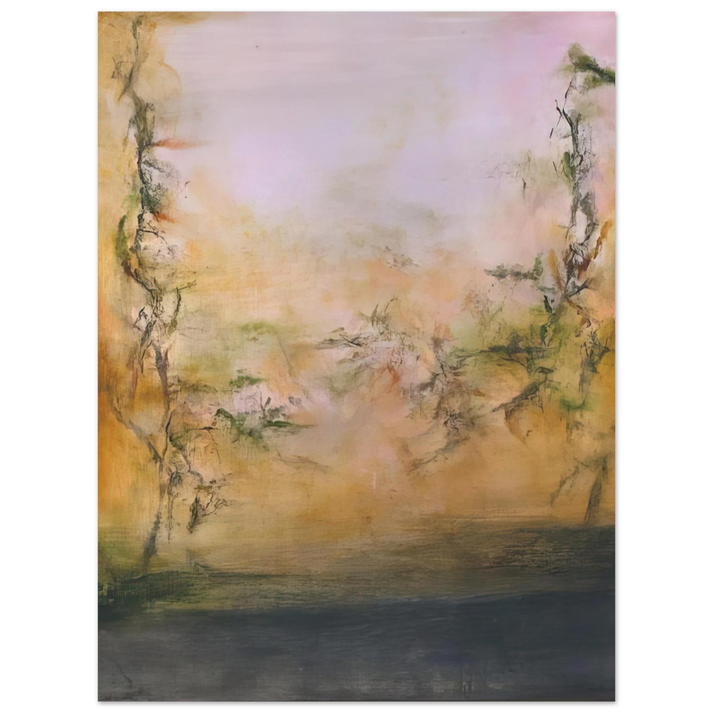 Zao Wou-Ki - 25 5 2001 2001  75x100 cm / 30x40inches Fine Art Poster