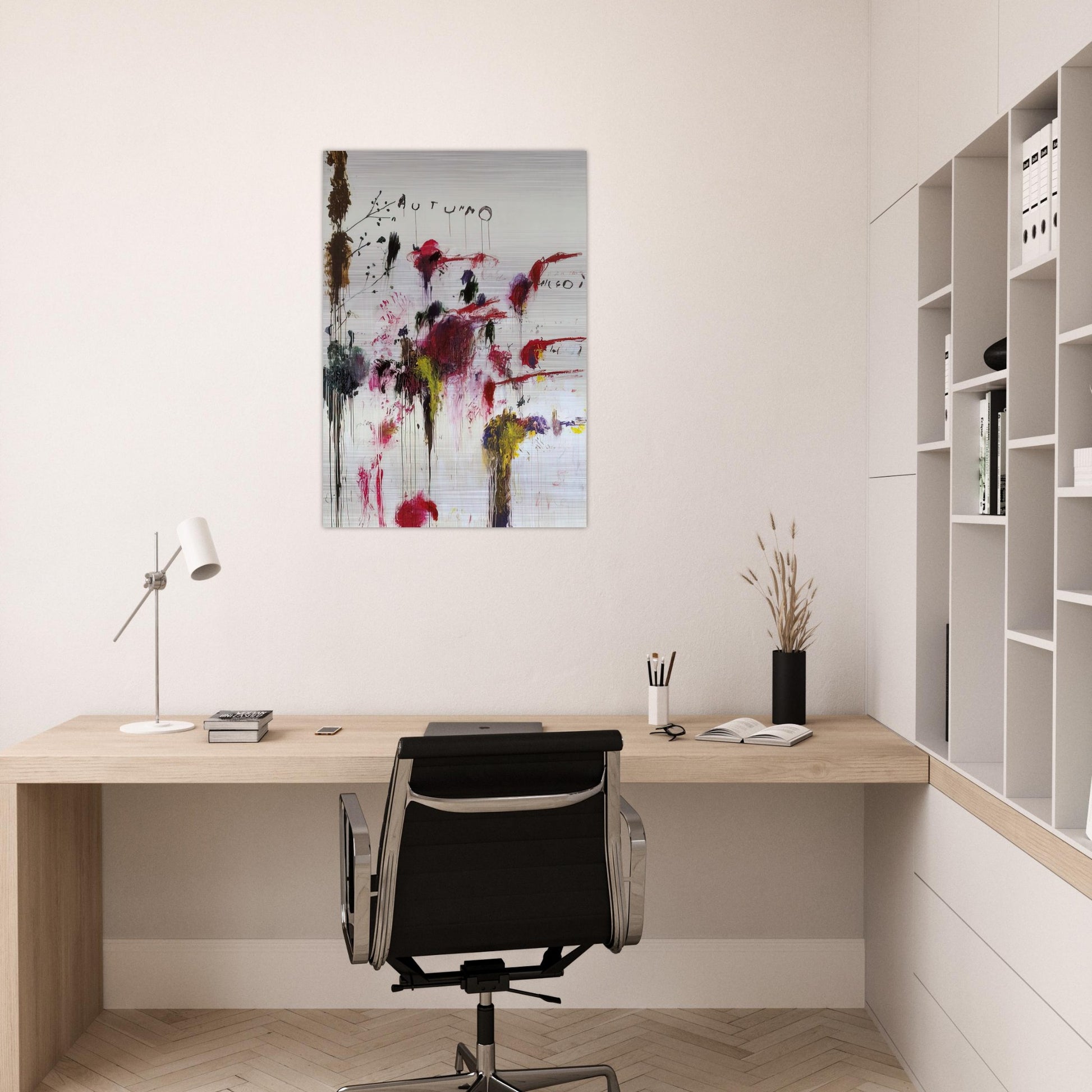 Quattro Stagioni II. Autunno - Cy Twombly Brushed Aluminum Print - 70x100 cm / 28x40 inches | Cy Twombly Aluminum Print | Cy Twombly Prints