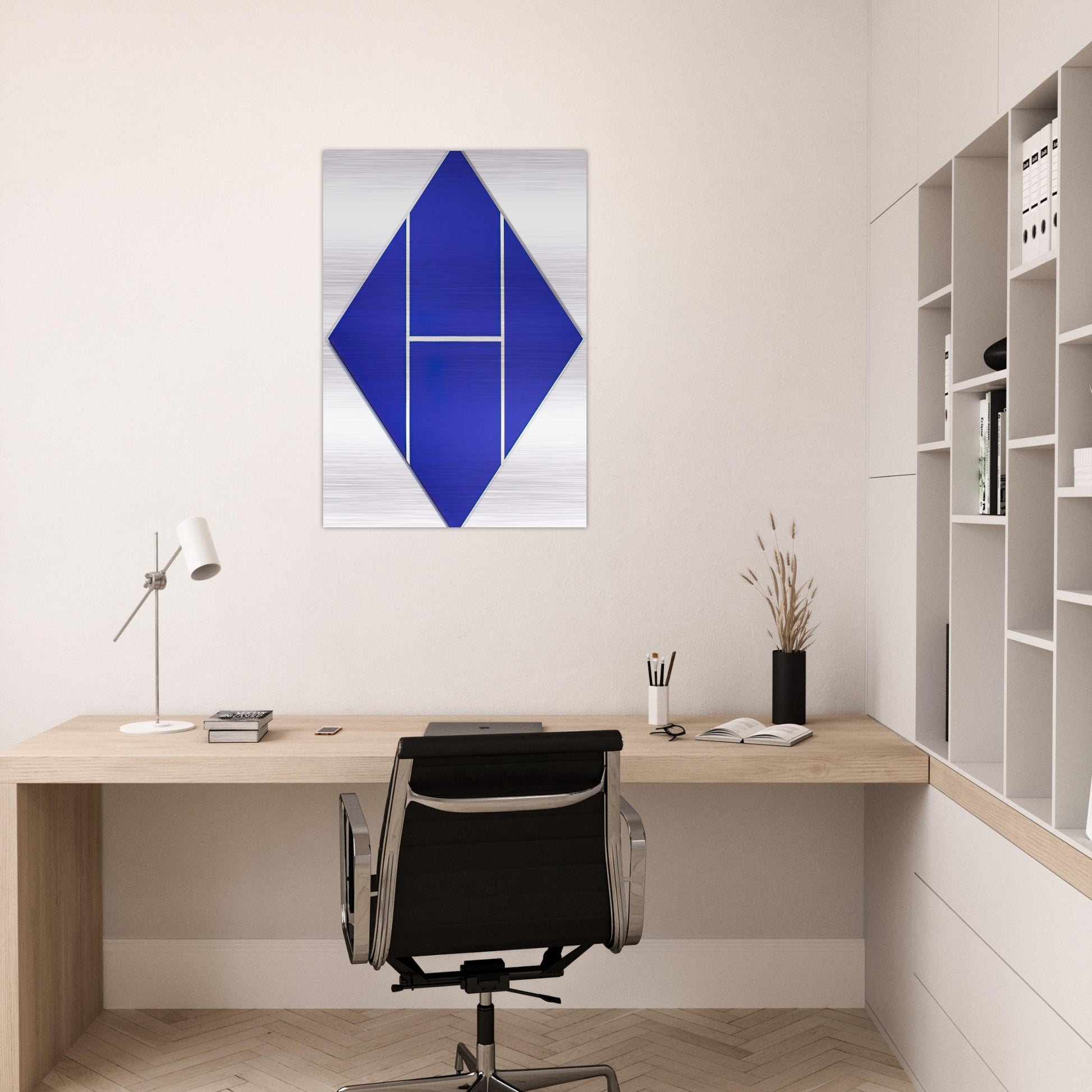 Cobalt - 1982 - Carmen Herrera Brushed Aluminum Print - 70x100 cm / 28x40 inches | Carmen Herrera Aluminum Print | Carmen Herrera Prints