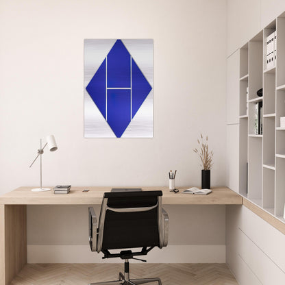 Cobalt - 1982 - Carmen Herrera Brushed Aluminum Print - 70x100 cm / 28x40 inches | Carmen Herrera Aluminum Print | Carmen Herrera Prints