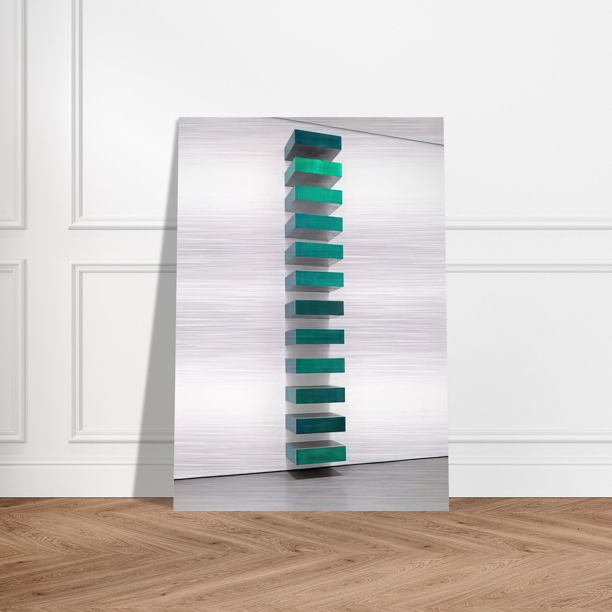 Untitled - 1967 - Donald Judd Brushed Aluminum Print - 70x100 cm / 28x40 inches | Donald Judd Aluminum Print | Donald Judd Prints