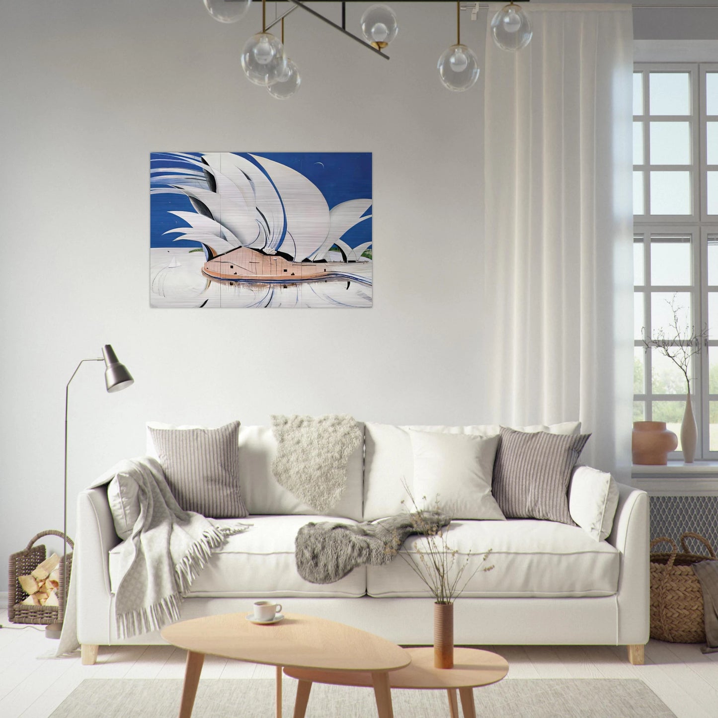 Opera House - 1982 - Brett Whiteley Brushed Aluminum Print - 70x100 cm / 28x40 inches | Brett Whiteley Aluminum Print | Brett Whiteley Prints