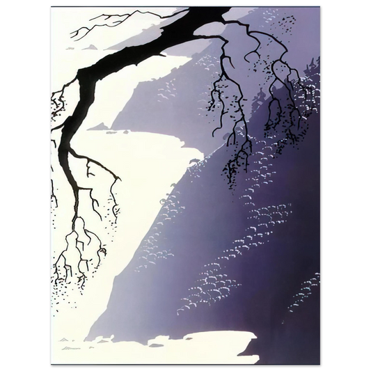 Eyvind Earle - Gray Mist  75x100 cm / 30x40inches Fine Art Poster