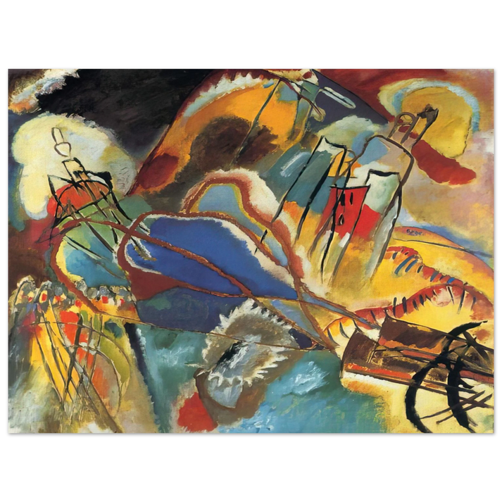 Wassily Kandinsky - IMPROVISATION 30 CANNONS 1913  75x100 cm / 30x40inches Fine Art Poster