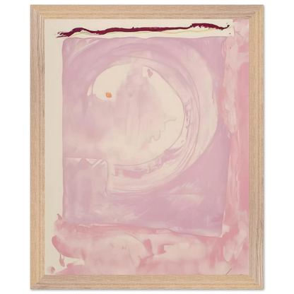 Helen Frankenthaler - Reflections IX - 1995 Wall art - 20x25 cm / 8x10 inches - Premium Wooden Framed Poster With Fine Art Paper - White frame
