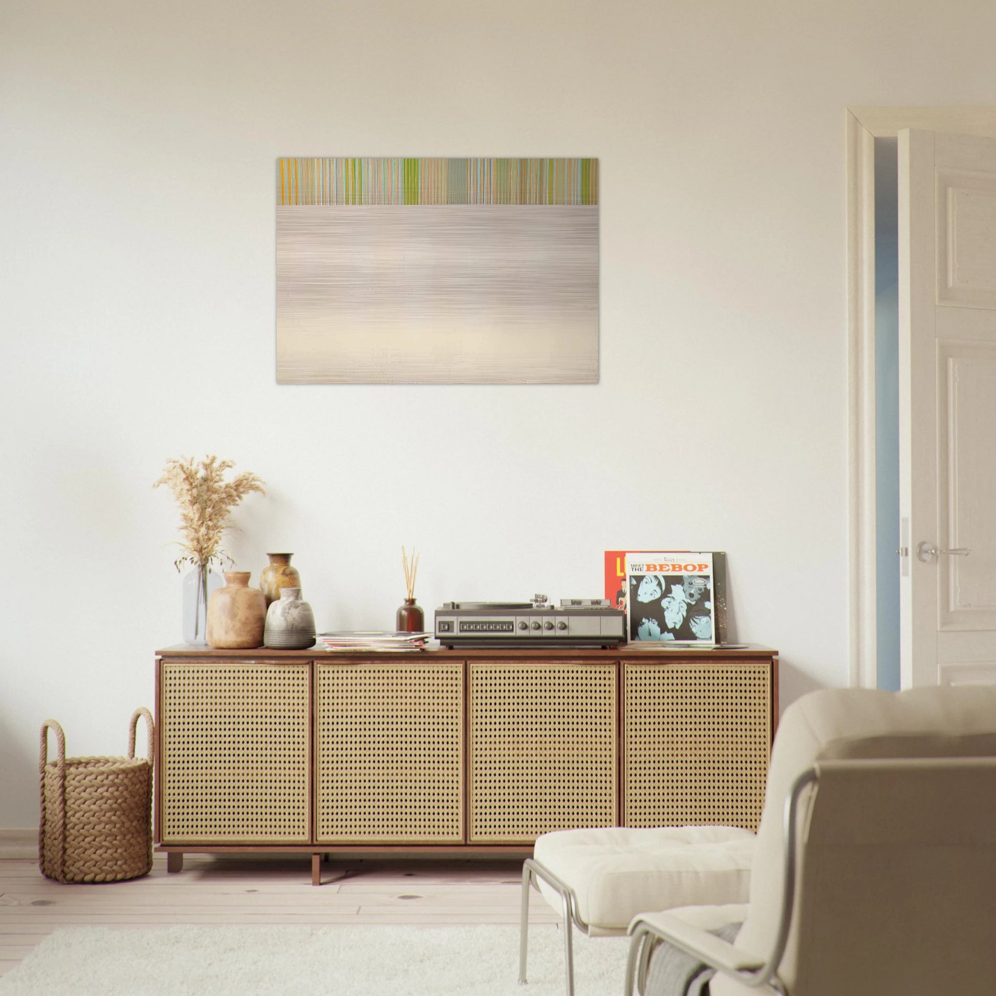 Treble - 1975 - Gene Davis Brushed Aluminum Print - 70x100 cm / 28x40 inches | Gene Davis Aluminum Print | Gene Davis Prints