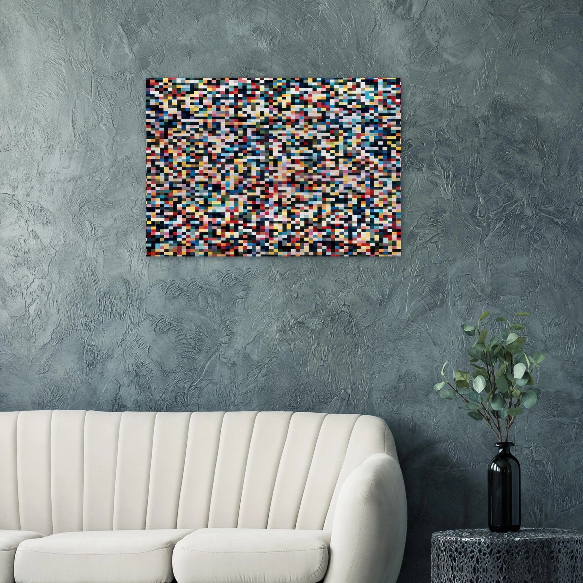 4096 COLOURS 1974 - Gerhard Richter Brushed Aluminum Print - 70x100 cm / 28x40 inches | Gerhard Richter Aluminum Print | Gerhard Richter Prints