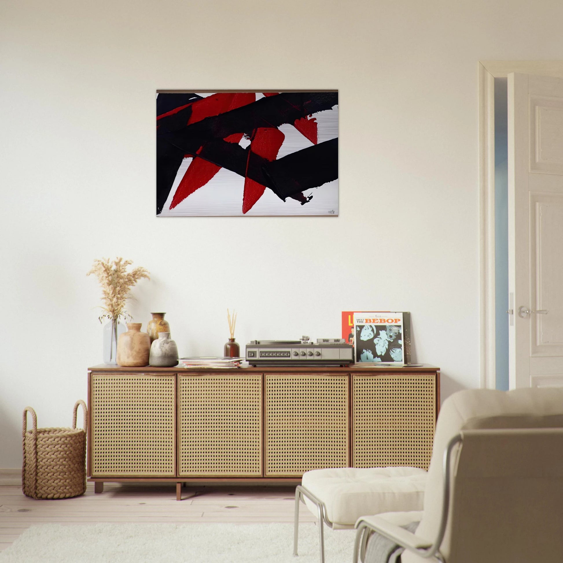 UNTITLED 2007 - Luis Feito Brushed Aluminum Print - 70x100 cm / 28x40 inches | Luis Feito Aluminum Print | Luis Feito Prints