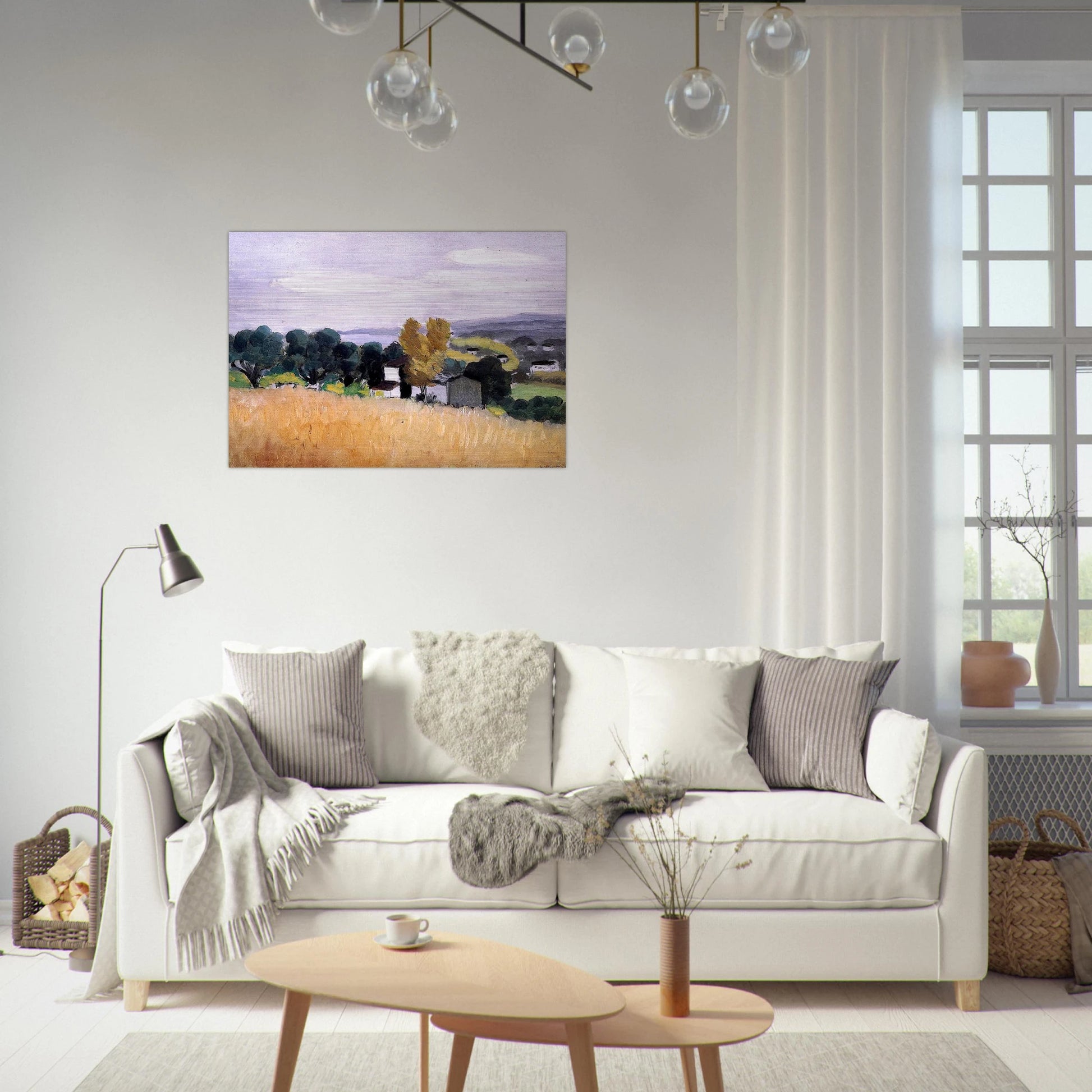 AUTUMN IN CAGNES 1918 - Henri Matisse Brushed Aluminum Print - 70x100 cm / 28x40 inches | Henri Matisse Aluminum Print | Henri Matisse Prints