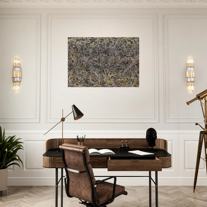 NUMBER 1 - Jackson Pollock Brushed Aluminum Print - 70x100 cm / 28x40 inches | Jackson Pollock Aluminum Print | Jackson Pollock Prints