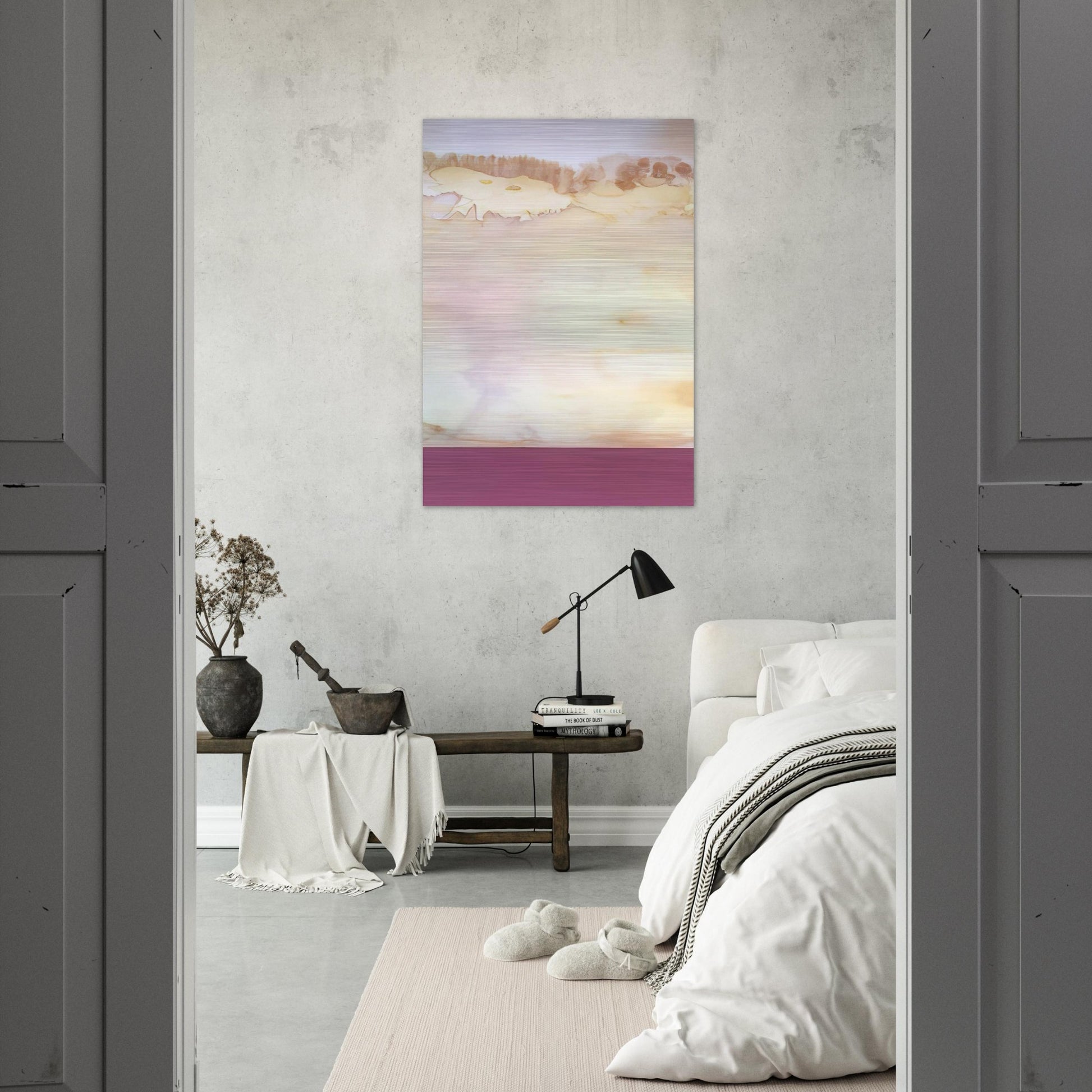 Akrab - 1969 - Ronnie Landfield Brushed Aluminum Print - 70x100 cm / 28x40 inches | Ronnie Landfield Aluminum Print | Ronnie Landfield Prints