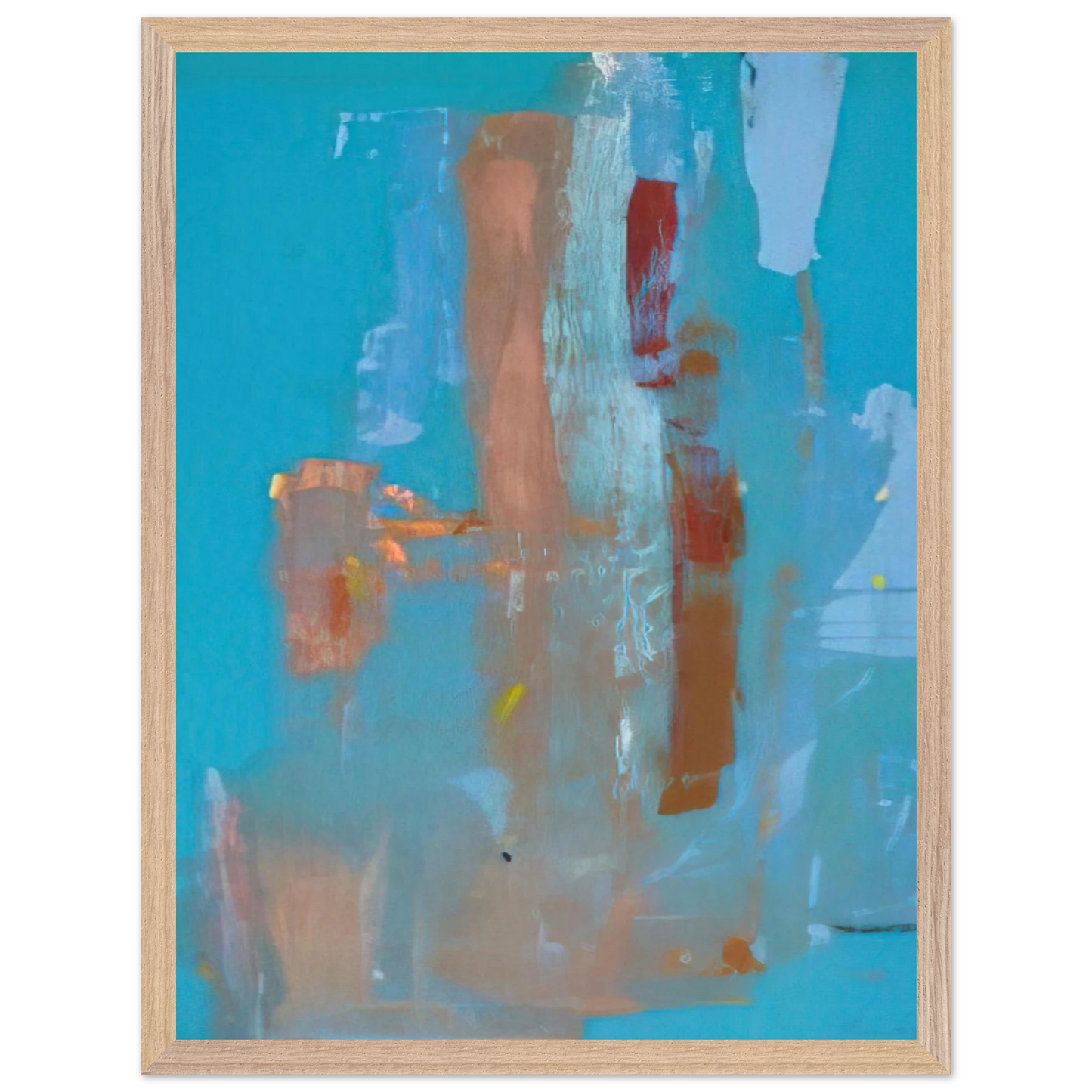 Helen Frankenthaler - In on Blue - 1976 Wall art - 50x70 cm / 20x28 inches - Fine Art Poster-canvas - -