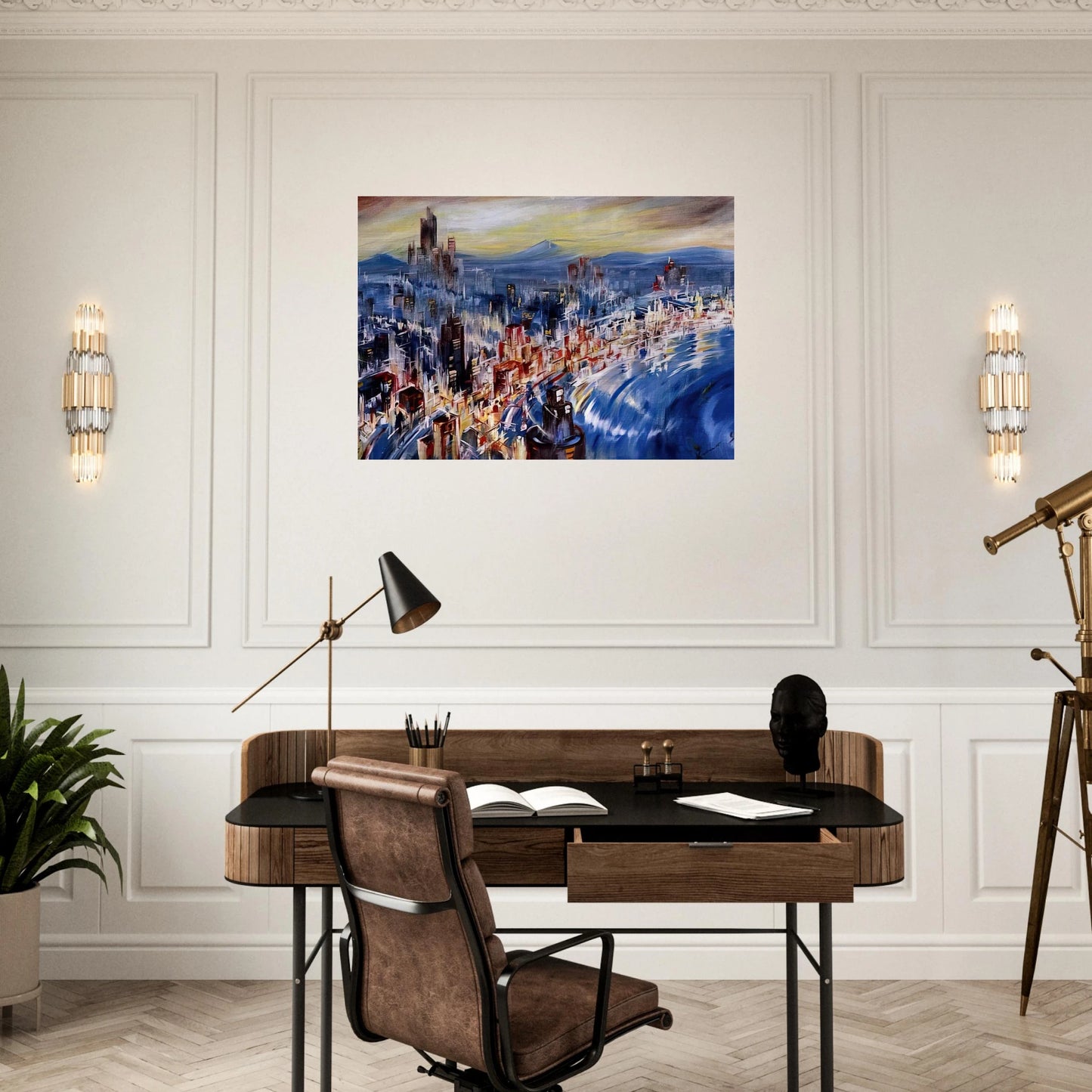 Built for the Future - Konrad Zuse Brushed Aluminum Print - 70x100 cm / 28x40 inches | Konrad Zuse Aluminum Print | Konrad Zuse Prints