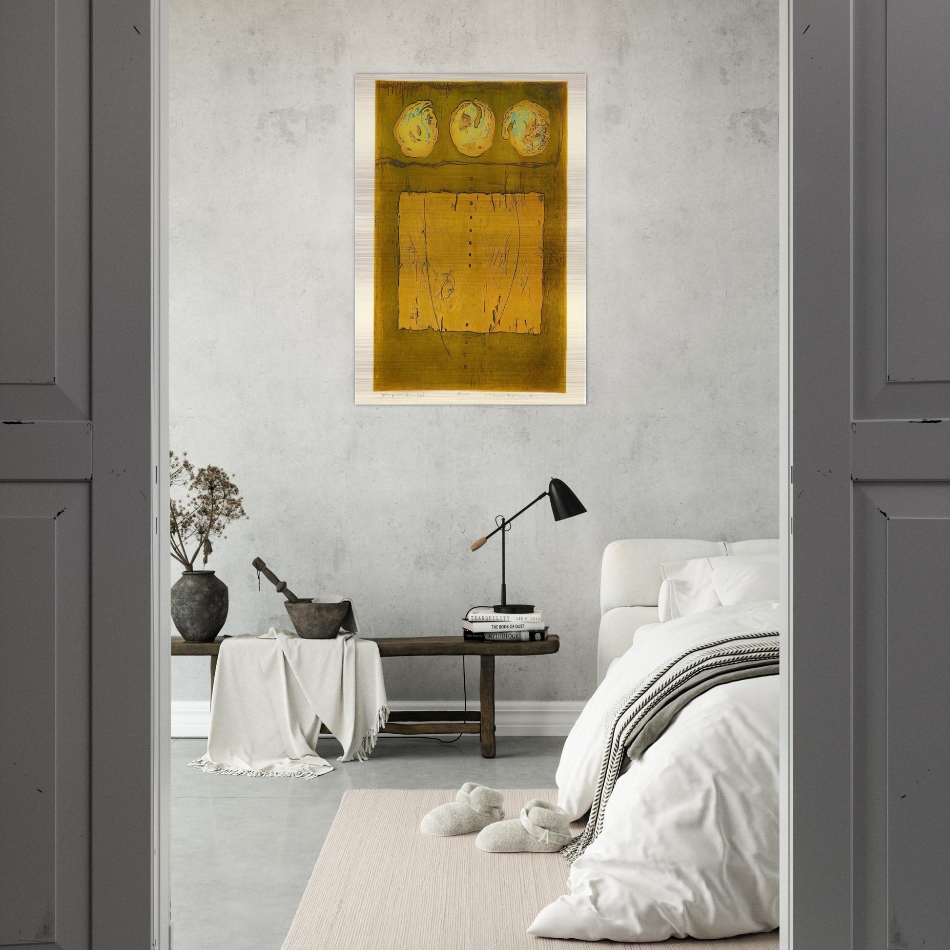 Yellow Print - 1970 - Hiroyuki Tajima Brushed Aluminum Print - 70x100 cm / 28x40 inches | Hiroyuki Tajima Aluminum Print | Hiroyuki Tajima Prints