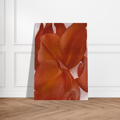 Red Cannas - Georgia O'Keeffe Brushed Aluminum Print - 70x100 cm / 28x40 inches | Georgia O'Keeffe Aluminum Print | Georgia O'Keeffe Prints