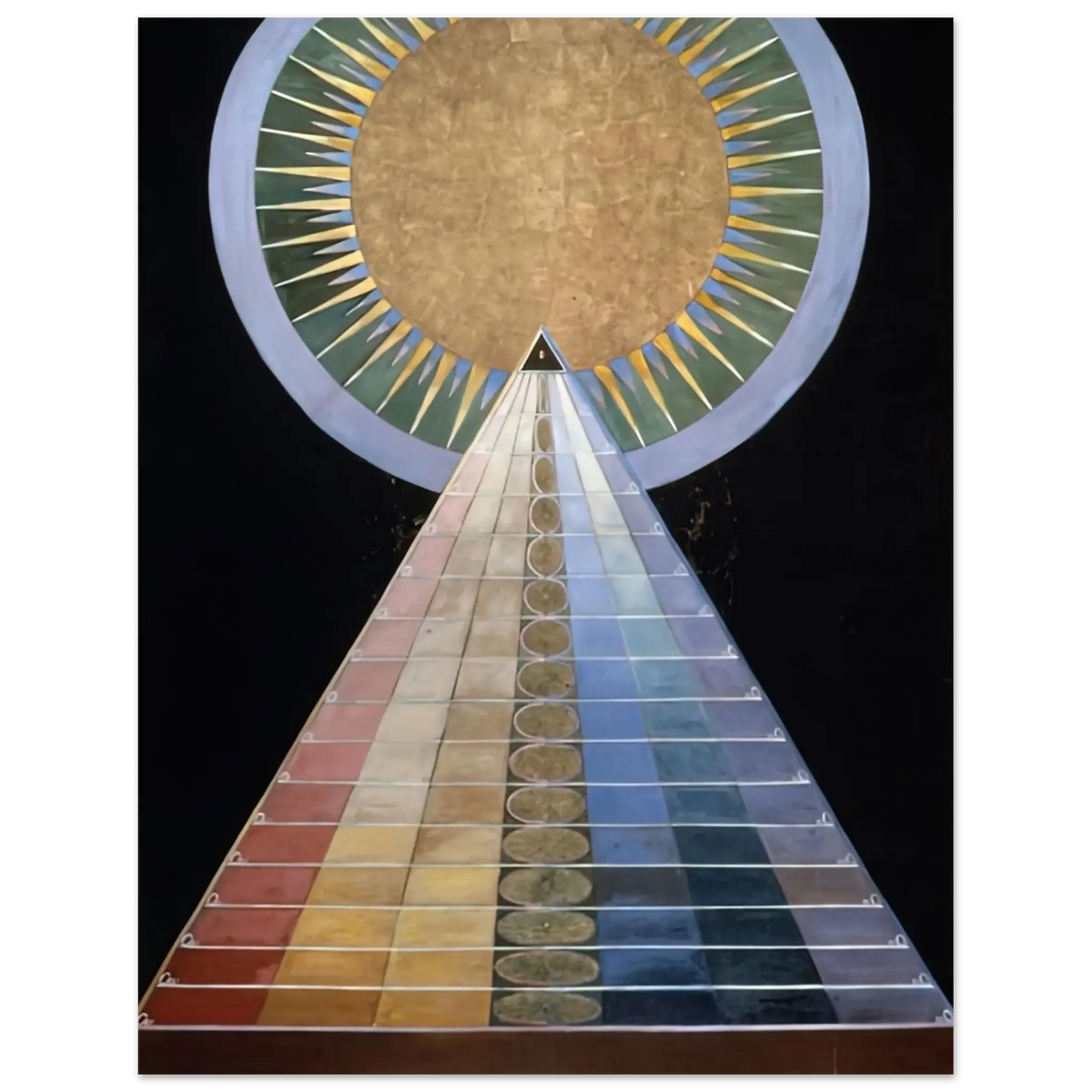 Hilma af Klint - ALTAR PAINTING 1915 Wall art - 27x35 cm / 11x14 Inches - Fine Art Poster - -