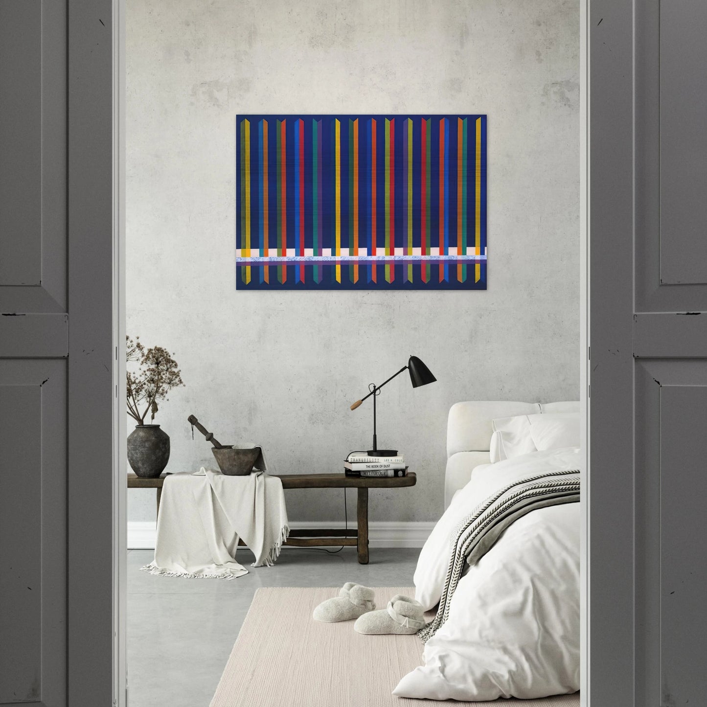 Very Sharp - Piero Dorazio Brushed Aluminum Print - 70x100 cm / 28x40 inches | Piero Dorazio Aluminum Print | Piero Dorazio Prints