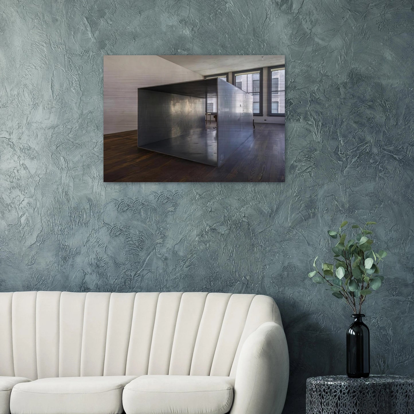 Untitled 101 Spring Street - 1969 - Donald Judd Brushed Aluminum Print - 70x100 cm / 28x40 inches | Donald Judd Aluminum Print | Donald Judd Prints