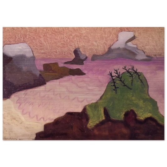 Oregon Coast - 1947 - Milton Avery Brushed Aluminum Print - 70x100 cm / 28x40 inches | Milton Avery Aluminum Print | Milton Avery Prints