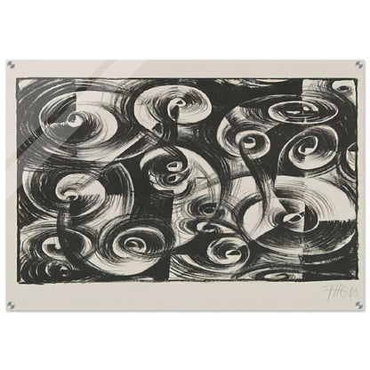Linienrhythmus - 1919 - Johannes Itten Acrylic Print - 70x100 cm / 28x40″ inches | Johannes Itten Wall Art | Johannes Itten Prints