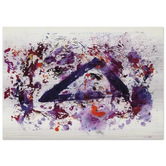 Untitled  SF220S  - Sam Francis Brushed Aluminum Print - 70x100 cm / 28x40 inches | Sam Francis Aluminum Print | Sam Francis Prints