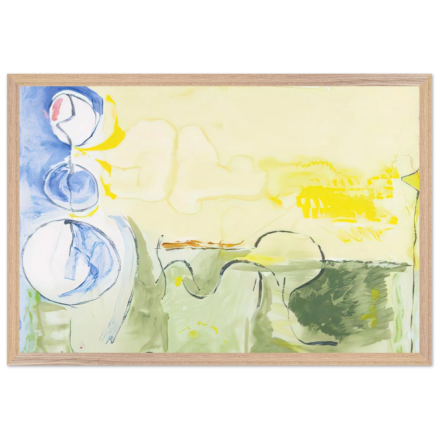 Helen Frankenthaler - Flotilla - 2006 Wall art - 45x60 cm / 18x24 inches - Fine Art Poster-canvas - -