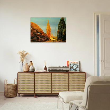 Lone Tree and United Trees - Max Ernst Brushed Aluminum Print - 70x100 cm / 28x40 inches | Max Ernst Aluminum Print | Max Ernst Prints