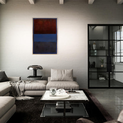 No.61 Rust and Blue - 1953 - Mark Rothko Brushed Aluminum Print - 70x100 cm / 28x40 inches | Mark Rothko Aluminum Print | Mark Rothko Prints