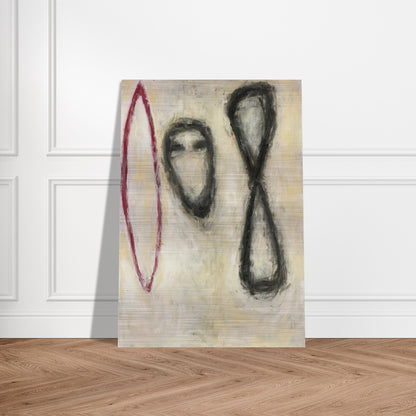 TRIPLE FORM 1982 - Susan Rothenberg Brushed Aluminum Print - 70x100 cm / 28x40 inches | Susan Rothenberg Aluminum Print | Susan Rothenberg Prints