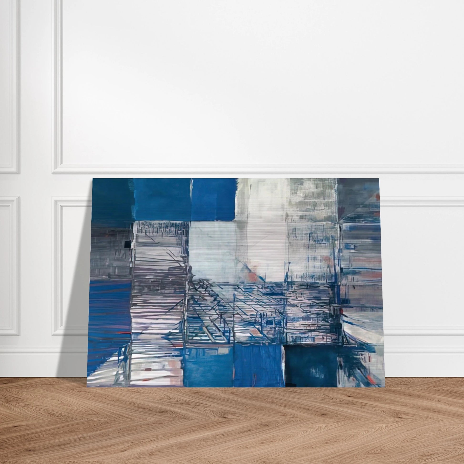 Dislocation du labyrinthe - Tachisme - Maria Helena Vieira da Silva Brushed Aluminum Print - 70x100 cm / 28x40 inches | Maria Helena Vieira da Silva Aluminum Print | Maria Helena Vieira da Silva Prints