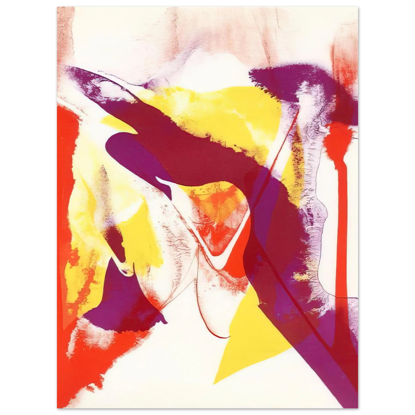 Paul Jenkins - Redfern composition - Abstract Expressionism  75x100 cm / 30x40inches Fine Art Poster