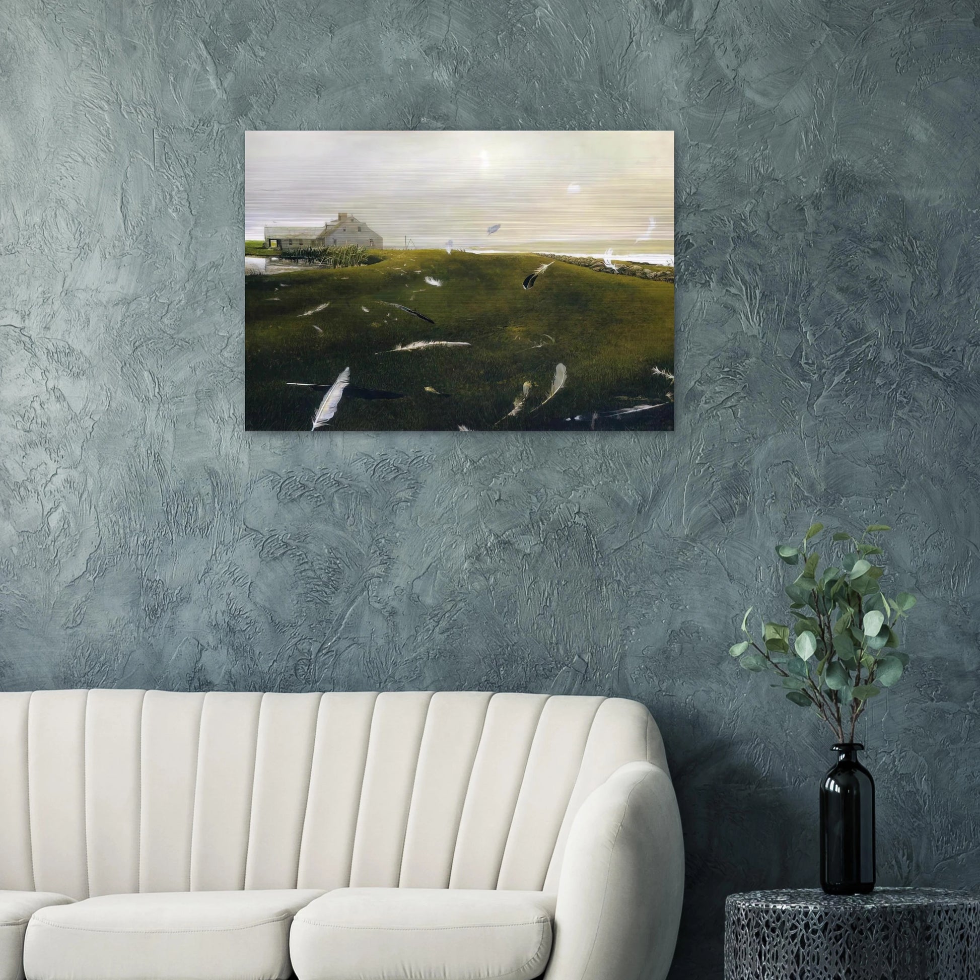 AIRBORNE - Andrew Wyeth Brushed Aluminum Print - 70x100 cm / 28x40 inches | Andrew Wyeth Aluminum Print | Andrew Wyeth Prints