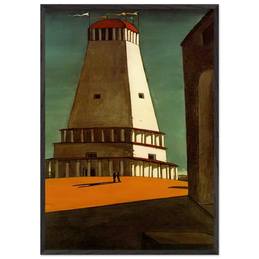 THE NOSTALGIA OF THE INFINITE 1913 - Giorgio de Chirico 70x100 cm / 28x40 inches Framed Art Print – Black Wooden Frame