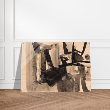 Untitled - Abstract Expressionism - Nasreen Mohamedi Acrylic Print - 70x100 cm / 28x40″ inches | Nasreen Mohamedi Wall Art | Nasreen Mohamedi Prints