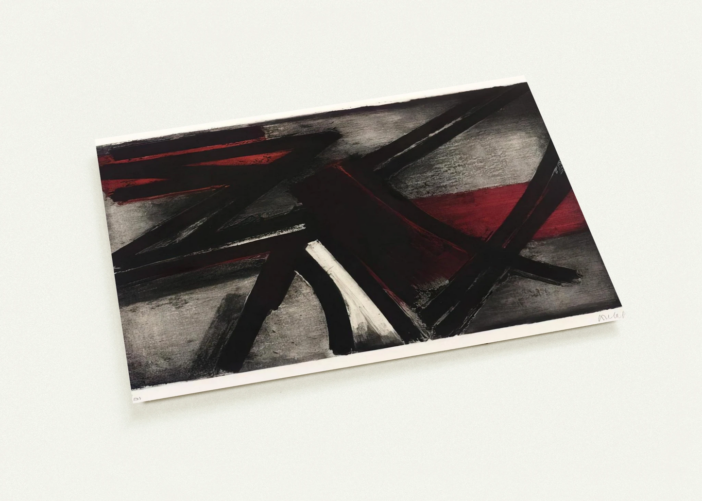 Etching No. 2 - 1952 By Pierre Soulages Pack of 10 Post Cards | Pierre Soulages Post Cards | A6 (10.5 x 14.8 cm) - 4.1 x 5.8 inches
