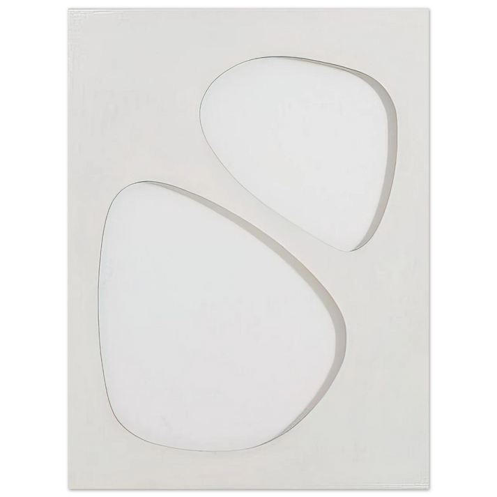 Dadamaino - Volume bianco - 1959  75x100 cm / 30x40inches Fine Art Poster