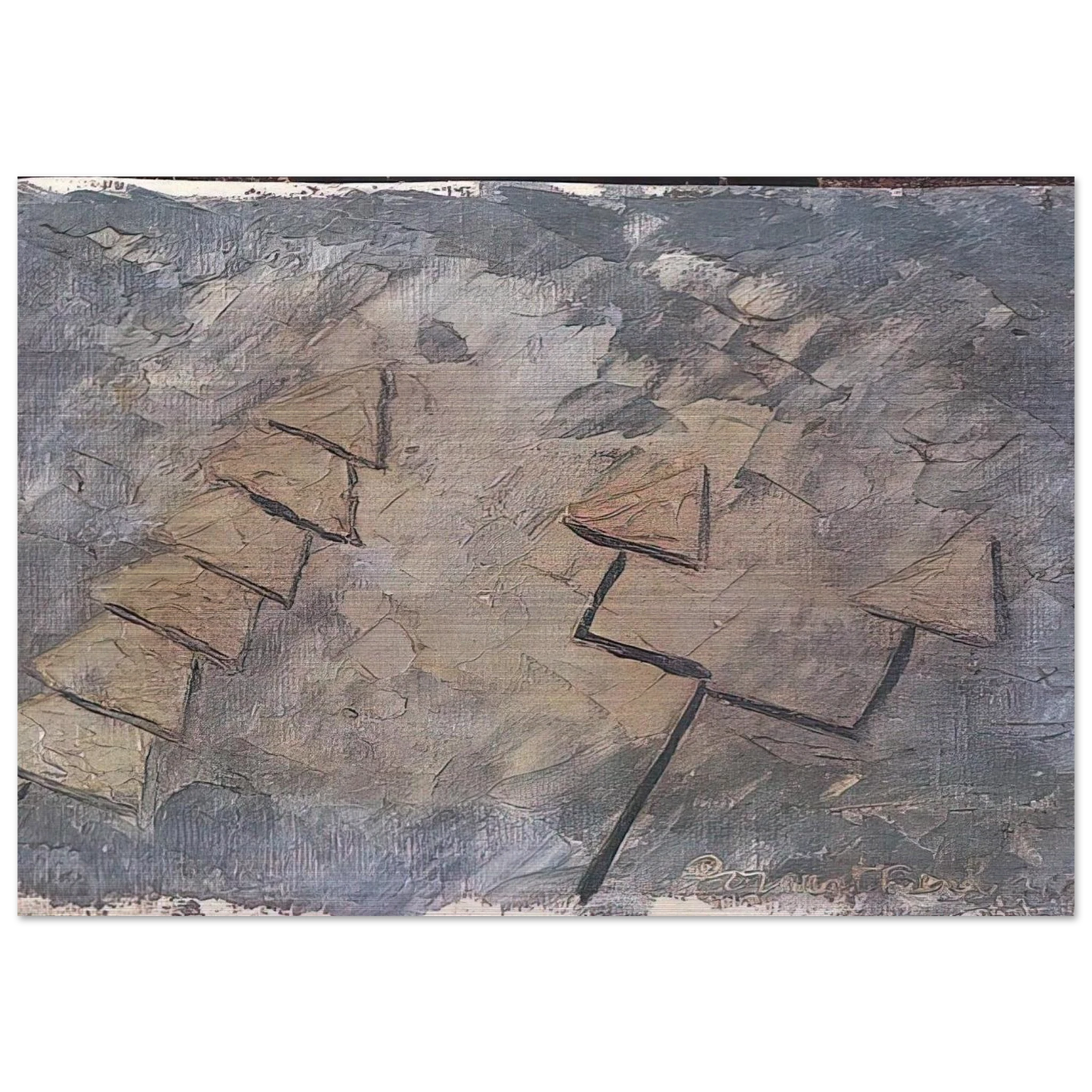 Untitled, No. 21 - 1947 - Forrest Bess Brushed Aluminum Print - 70x100 cm / 28x40 inches | Forrest Bess Aluminum Print | Forrest Bess Prints